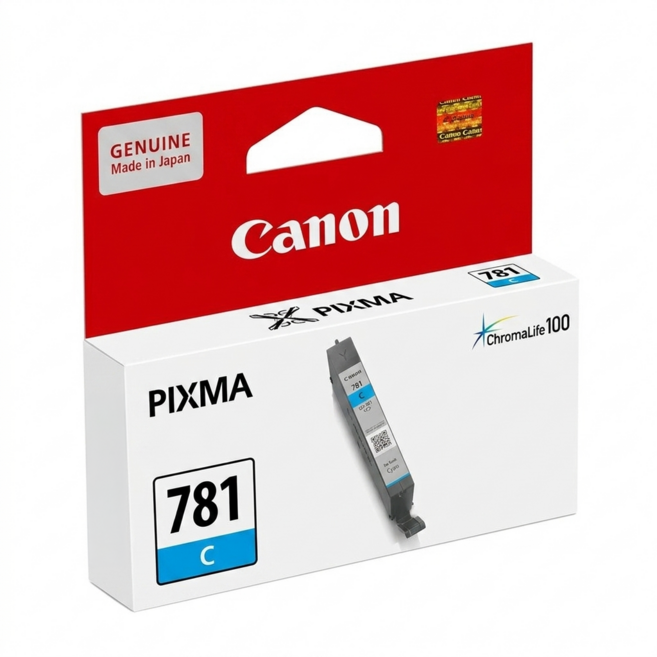 Canon 佳能 CLI-781 原廠正品墨水匣, 藍色, 1個