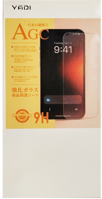 YADI 亞第 水之鏡 AGC手機玻璃保護貼, 1個
