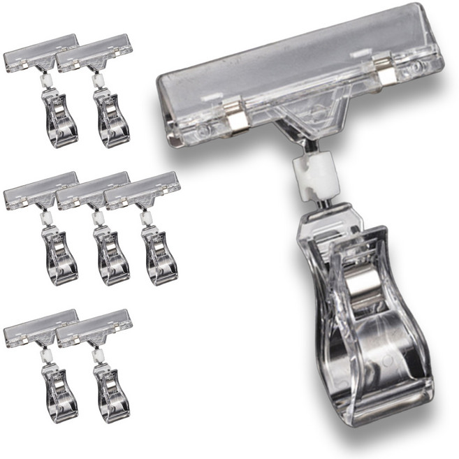 라사노 꺾이는 가격표 메뉴판 쇼클립 집게형, 8개