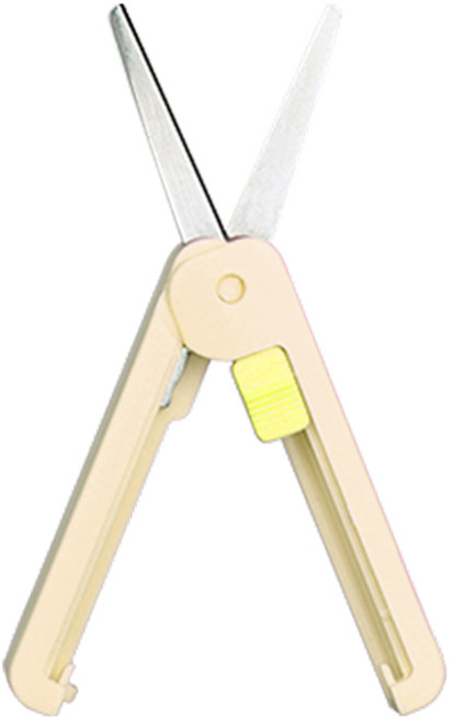 델리 휴대용 미니 가위 105mm 6072, 아이보리, 1개