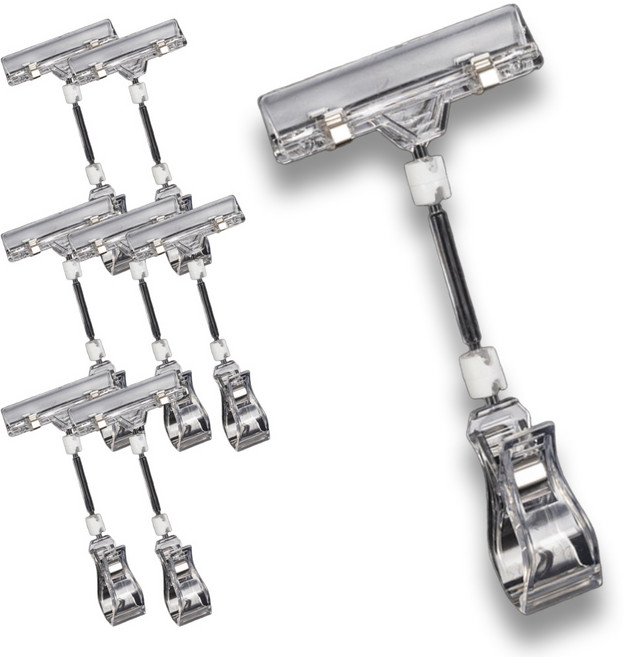 라사노 꺾이는 가격표 메뉴판 쇼클립 집게형, 8개