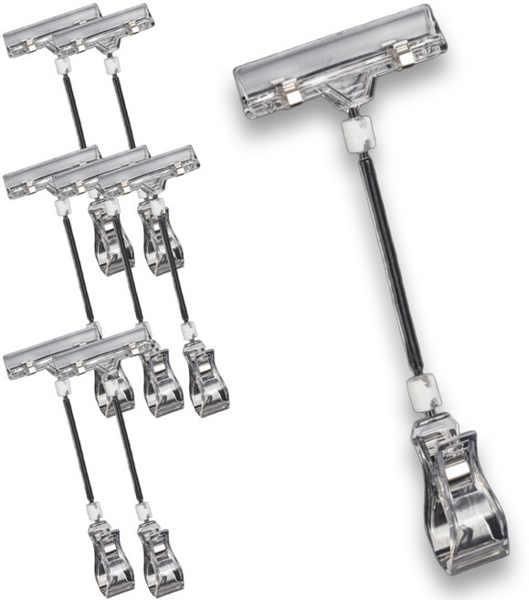 라사노 꺾이는 가격표 메뉴판 쇼클립 집게형, 8개