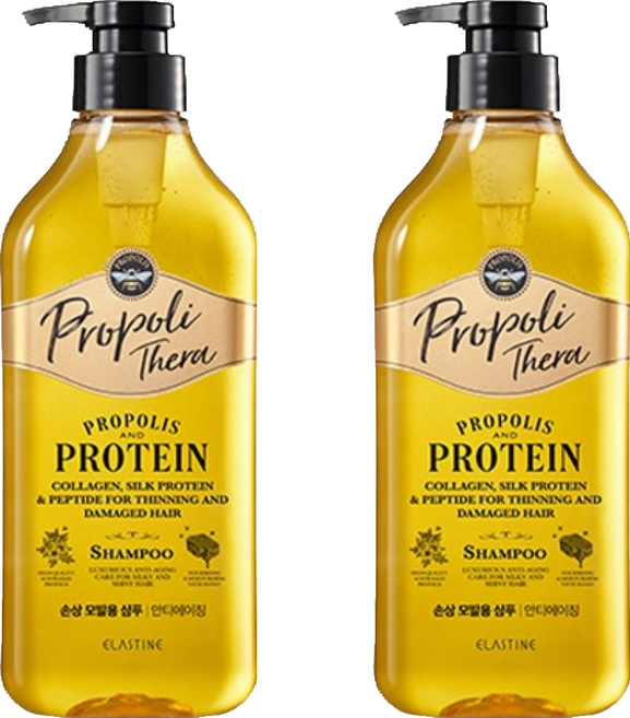 엘라스틴 프로폴리테라 샴푸 힘없는 모발용, 500ml, 2개