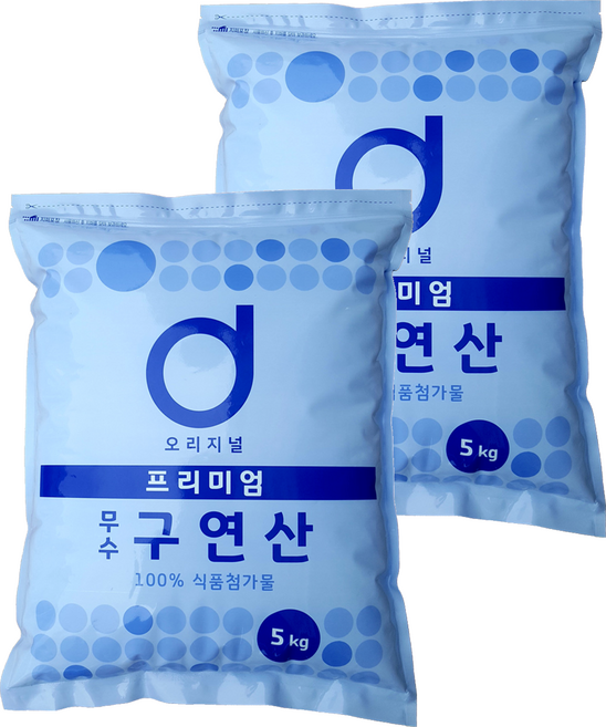 d오리지널 프리미엄 무수 구연산, 5kg, 2개