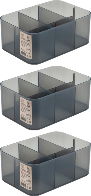 UDA 有達 509日光6格收納盒 21.5 x 14.8 x 8.7H cm PP材質, 顏色隨機, 3個