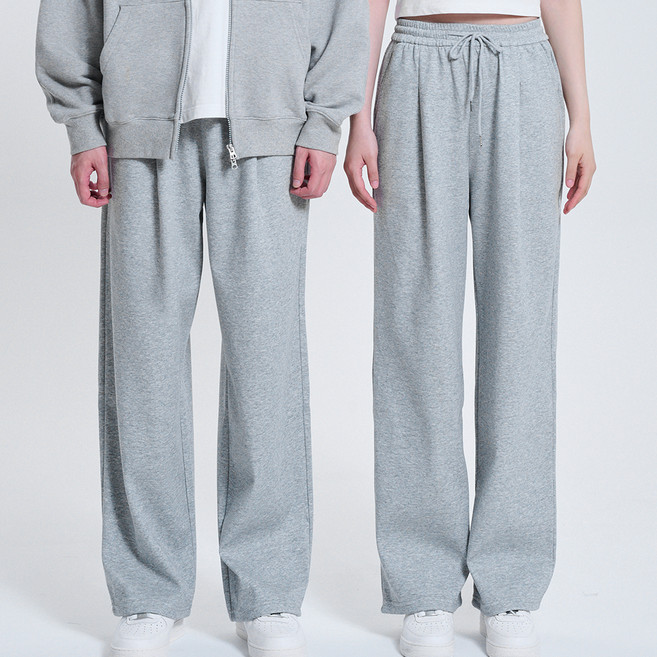 FOURe 男女通用 冬季 單褶 寬版 訓練 刷毛長褲