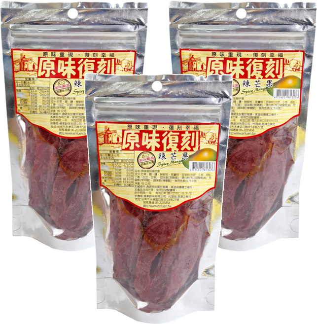 原味復刻 辣芒果, 95g, 3包