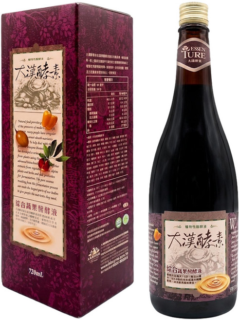 大漢酵素 綜合88蔬果醱酵液, 720ml, 1瓶