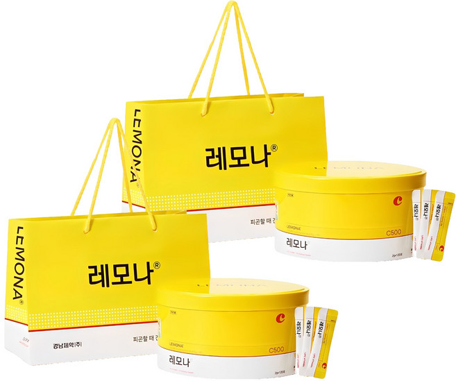 레모나 비타민C 120포+쇼핑백, 240g, 2개