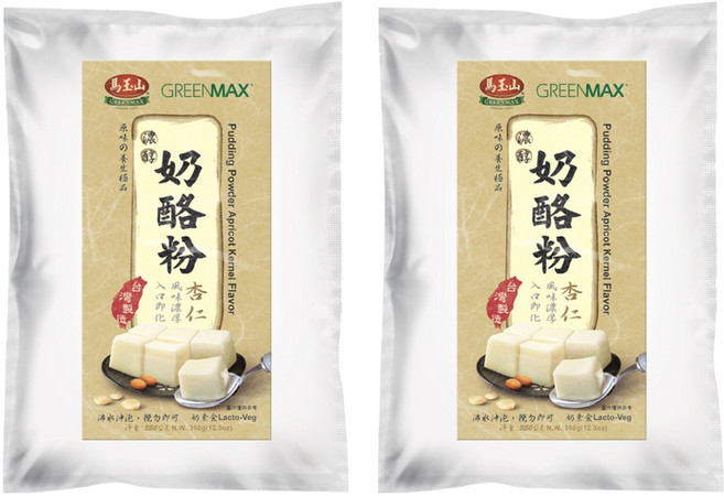 馬玉山 濃醇奶酪粉 杏仁, 350g, 2個