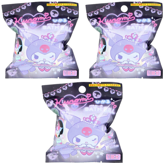 Sanrio 三麗鷗 庫洛米沐浴球 發光玩具, 75g, 3件