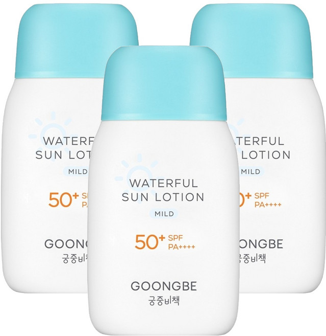 궁중비책 워터풀 유아 선로션 마일드 SPF50+ PA++++, 80g, 3개