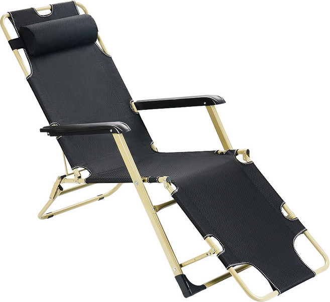 코멧 아웃도어 캠핑 침대의자 특대형, 블랙, 1개