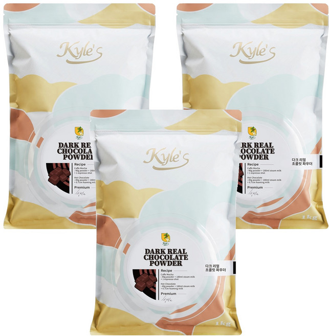 카일스 다크리얼초콜릿파우더, 1kg, 1개입, 3개