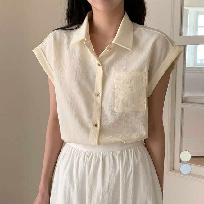 afinar 女款捲袖法式袖襯衫