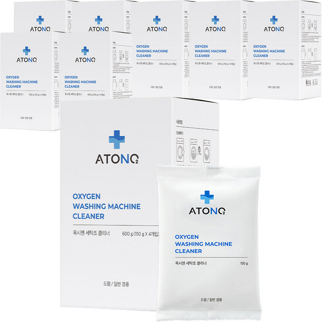 아토앤오투 옥시젠 세탁조 클리너, 150g, 8개