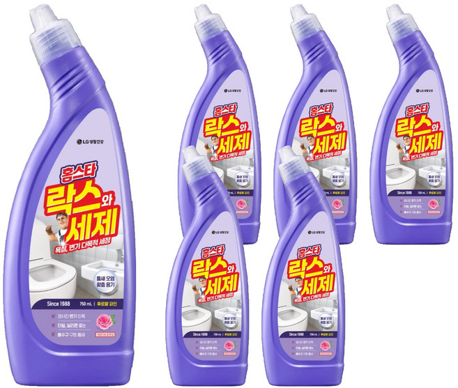 홈스타 락스와 세제 후로랄파인, 750ml, 6개