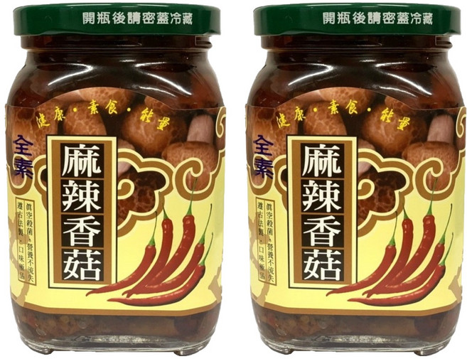 埔里鎮農會 麻辣香菇醬, 380g, 2罐