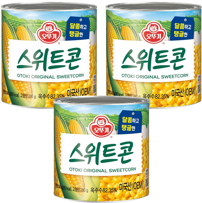 오뚜기 스위트콘 통조림, 340g, 3개