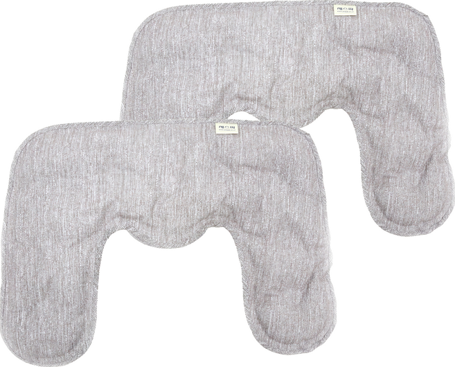 제스파 데일리 힐링 찜질팩 목어깨형 그레이, 2개