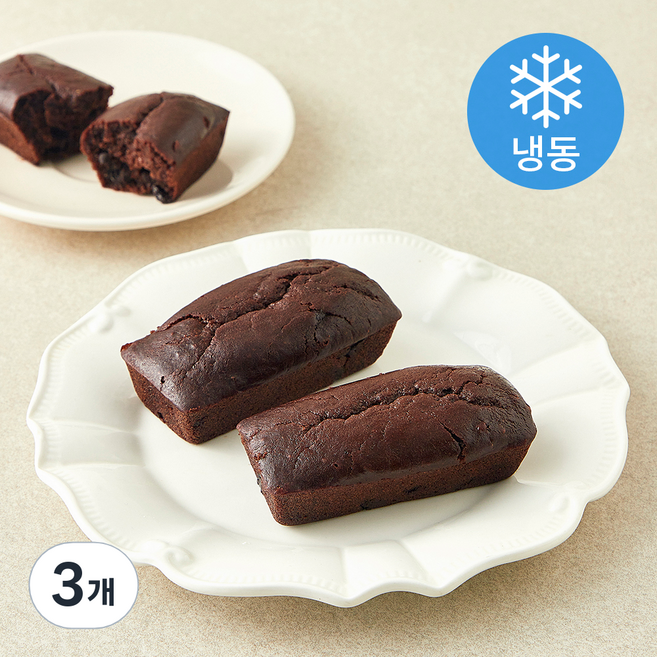 더브레드블루 치키차카초코 쌀낭시에 초코 (냉동), 60g, 3개, 3개입