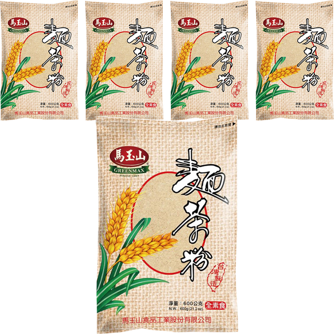 馬玉山 麵茶粉 原料純正 獨特製法 即沖即飲, 600g, 5包