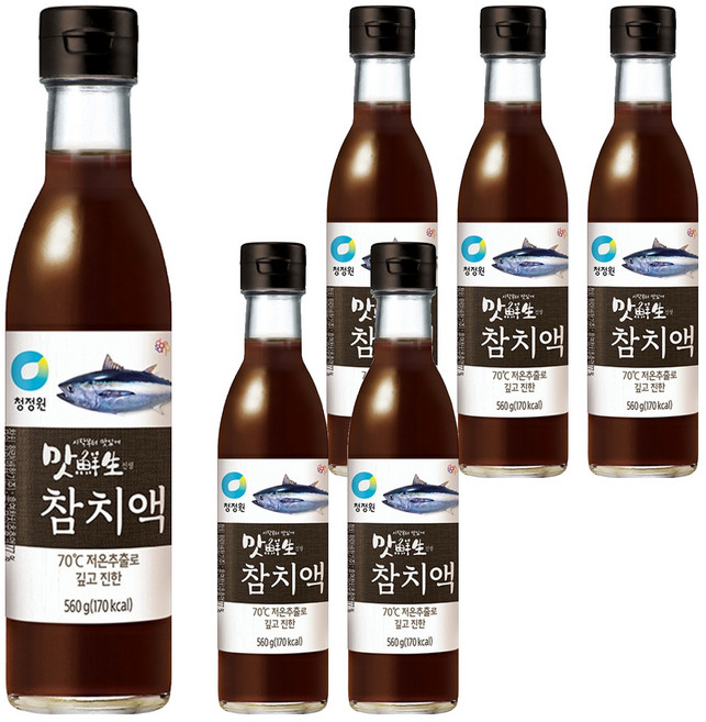 청정원 맛선생 참치액, 560ml, 6개