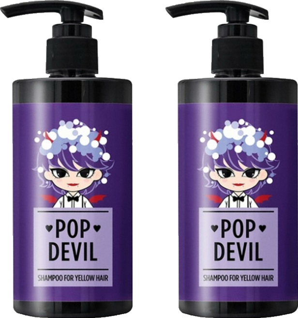 모에타 팝 데빌 보색 샴푸, 300ml, 2개