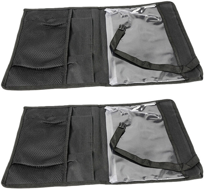 티커벨 차량용 뒷좌석 포켓 헤드레스트 태블릿 거치대, 2개