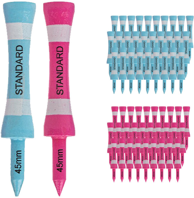 스탠다드 골프티 2종 x 30p, 핫핑크, 스카이블루, 1세트