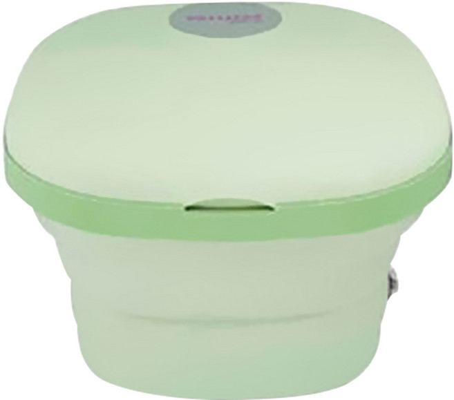 日本AIWA 愛華折疊恆溫按摩泡腳機 36.5 x 11 x 33.5cm 1.4kg 1盒, LN-1688, 綠色