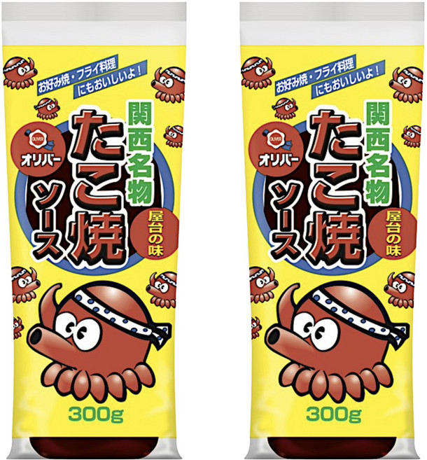 올리버 간사이 명물 타코야끼 소스, 300g, 2개