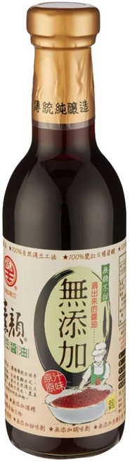 民生 黑豆醬油 無添加, 300ml, 1瓶