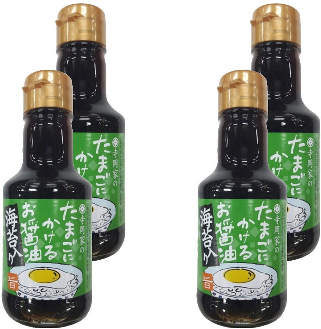테라오카 계란에 뿌리는 김맛 간장소스, 150ml, 4개