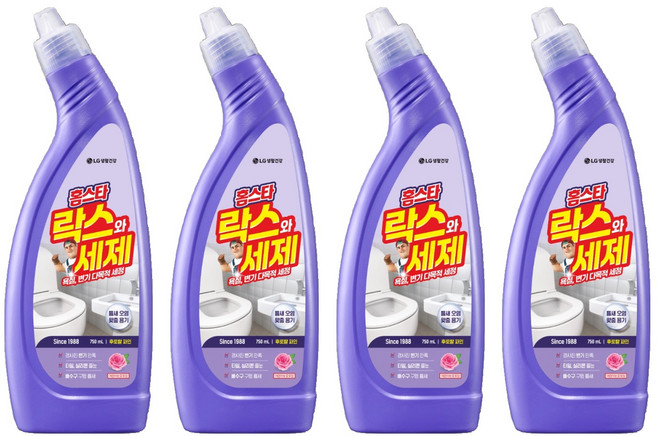 홈스타 락스와 세제 후로랄파인, 750ml, 4개
