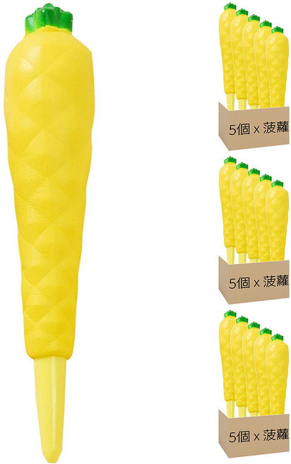 捏捏樂紓壓筆 0.5mm, 菠蘿 黃色, 15個