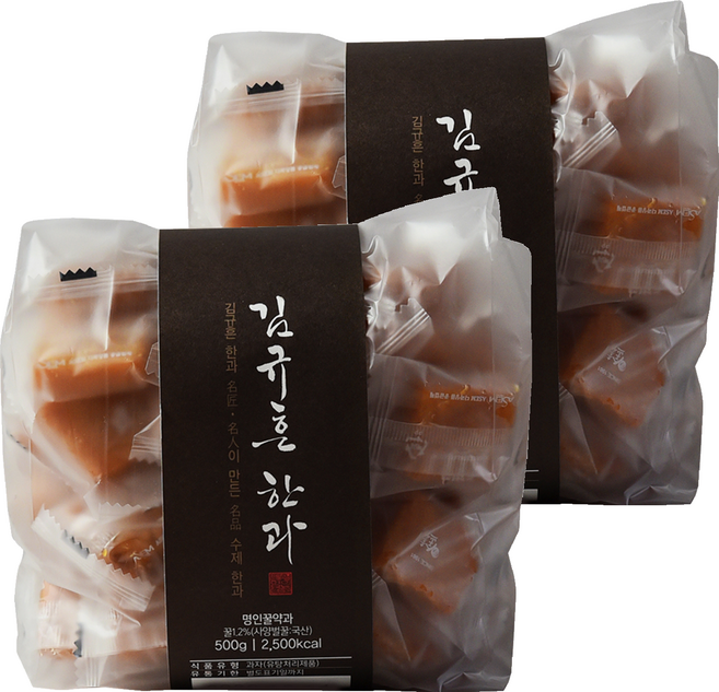 김규흔한과 명인 꿀약과, 2개, 500g