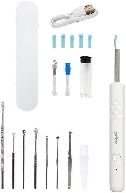 니트니 1000만 고화질 내시경 LED 스마트 이어픽 귀 클리너 NTN-EARPICK, 혼합색상, 1개