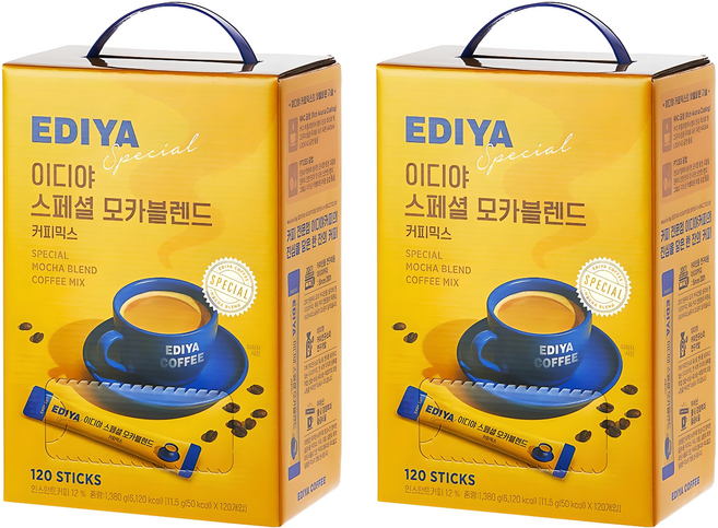이디야 스페셜모카블렌드 커피믹스, 11.5g, 120개입, 2개