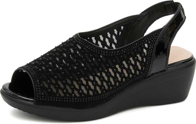 제이슈 여성용 레시아 통굽 큐빅 샌들 5cm