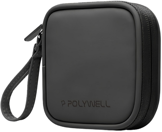 POLYWELL 寶利威爾 迷你隨身收納包, PW15-T65-0329, 黑色, 1個