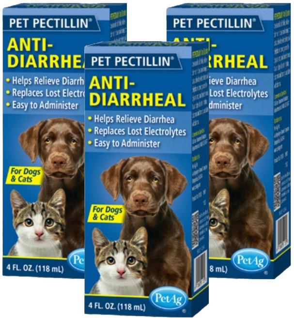 펫펙틸린 반려동물 영양제, 118ml, 지사제, 3개