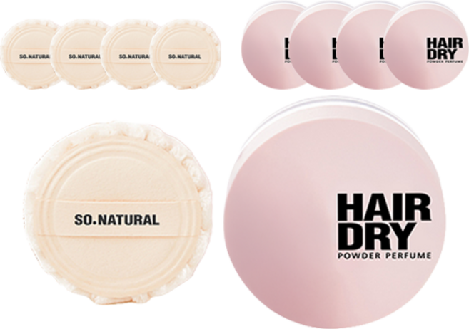 쏘내추럴 헤어 드라이 파우더 퍼퓸, 4g, 5개