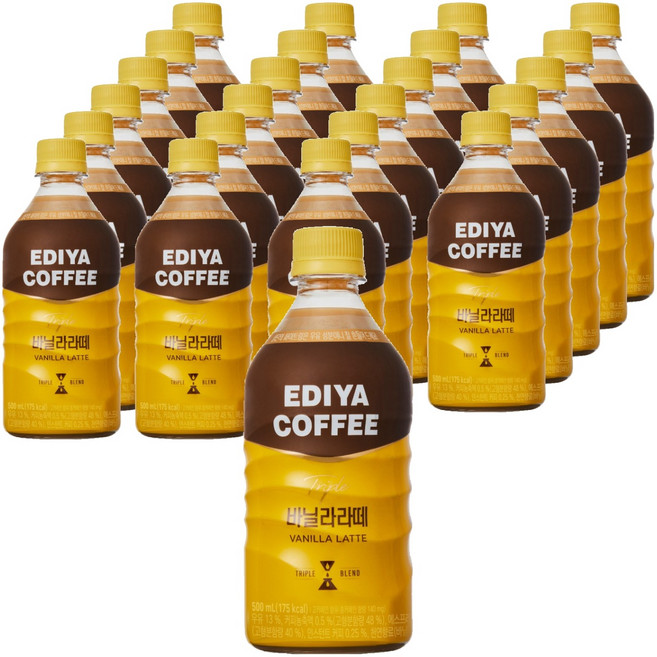 이디야 트리플 바닐라라떼, 500ml, 24개