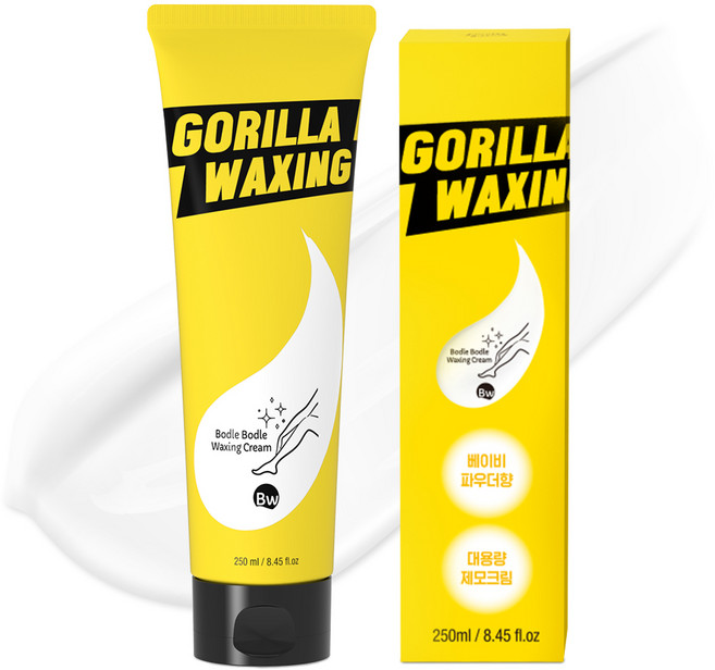 고릴라왁싱 보들보들 제모크림 팔다리용, 250ml, 1개