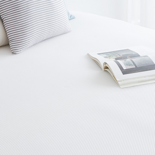 라뽐므 베이직 쿨브리즈 3D 에어매쉬 쿨매트, 화이트