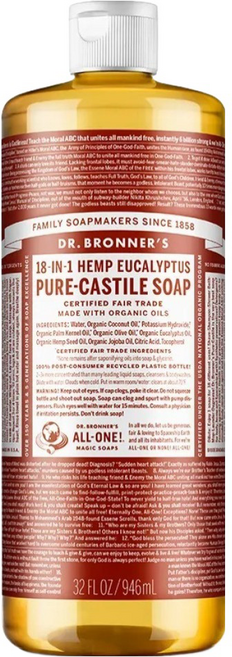 Dr.Bronner's 布朗博士 潔膚露系列 尤加利, 1個, 946ml