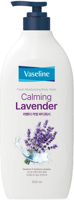 애경바세린 프레시 모이스처라이징 바디워시 라벤더 카밍, 900ml, 1개