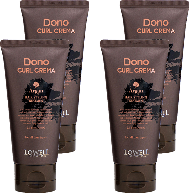 로웰도노 미니 헤어 컬 크레마, 70ml, 4개
