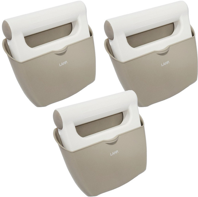 라프 꼬마말랑비 스퀴지 털 물기제거 브러쉬, 베이지, 3개